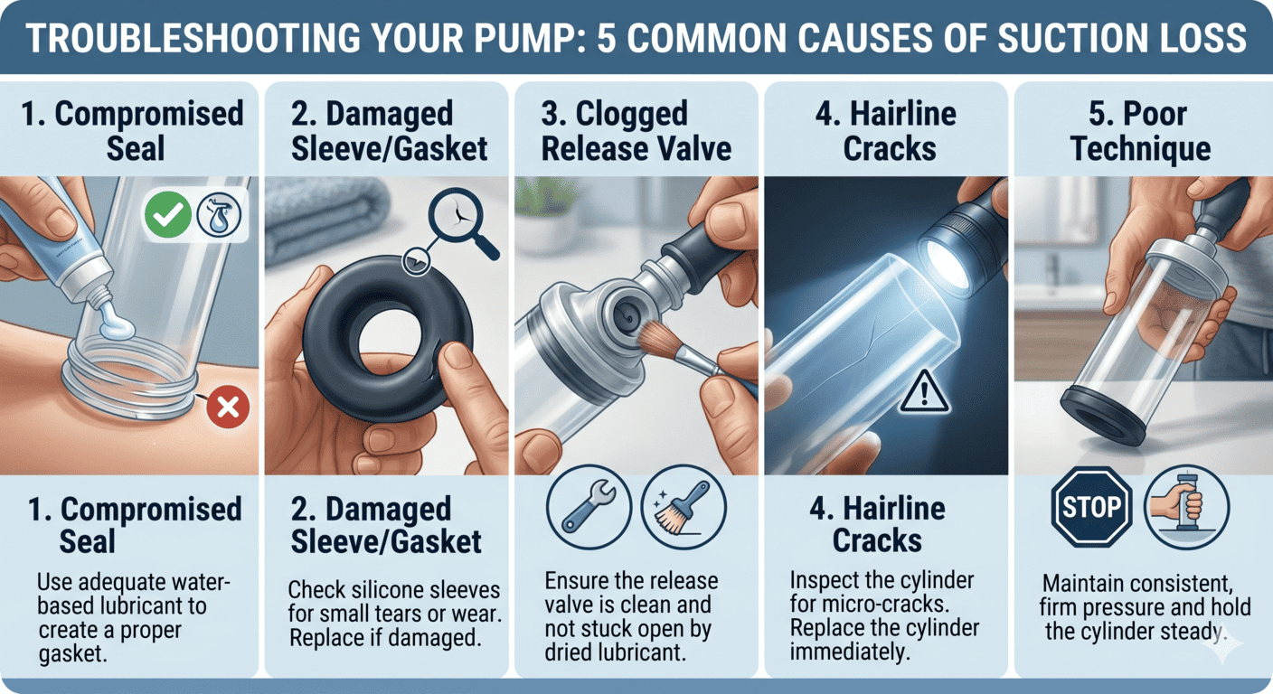 Penis Pump Lose Suction